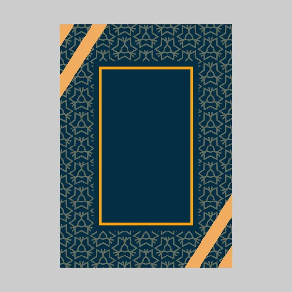 Diseño de cubierta de lujo Ilustración vectorial para folleto, volante, pancarta, diseño de libros — Vector de stock