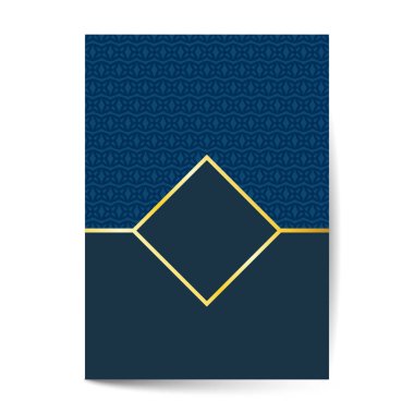 Düğün, menü, kitap şablonu tasarımı için süsleme şablonu kapağı