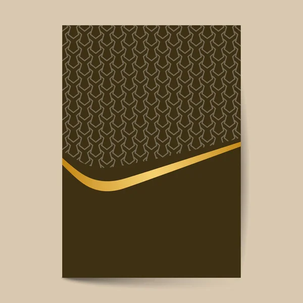 Portada de diseño premium de lujo, informe financiero anual para la plantilla de diseño de diseño de folleto de negocios . — Archivo Imágenes Vectoriales