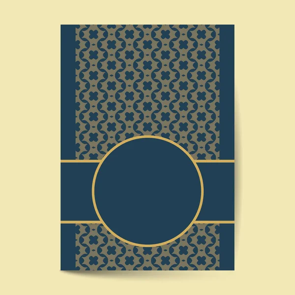 Elegante omslag met patroon Achtergrond voor Banner, Omslag, Uitnodiging template ontwerp — Stockvector