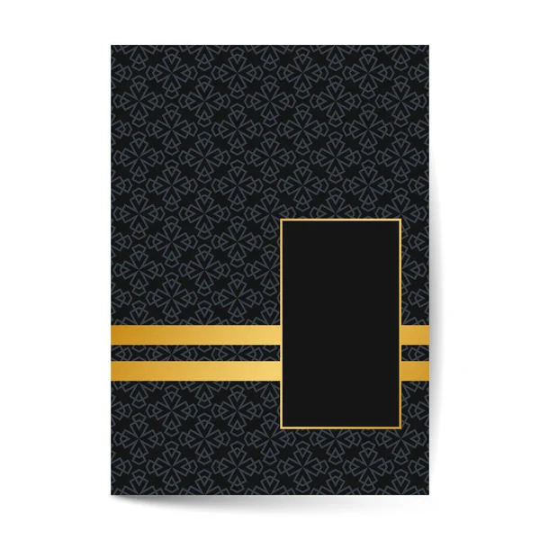 Diseños de cubierta de página de patrón de ornamento para boda, menú, diseño de plantilla de libro — Archivo Imágenes Vectoriales