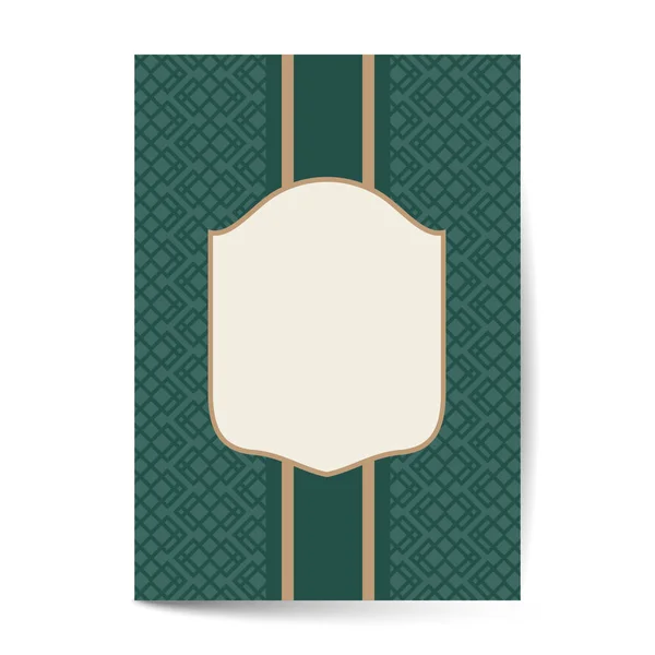 豪华高级封面设计的传单书籍设计或菜单模板 — 图库矢量图片