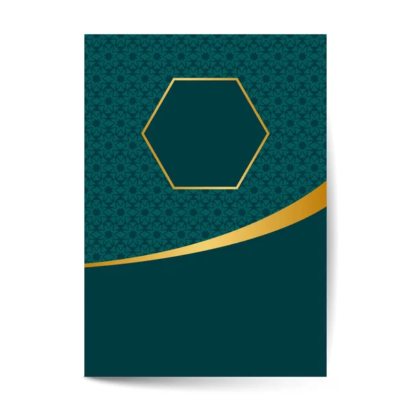 Elegantes Deckblatt mit Musterhintergrund für Banner, Cover, Einladungsvorlagen-Design — Stockvektor