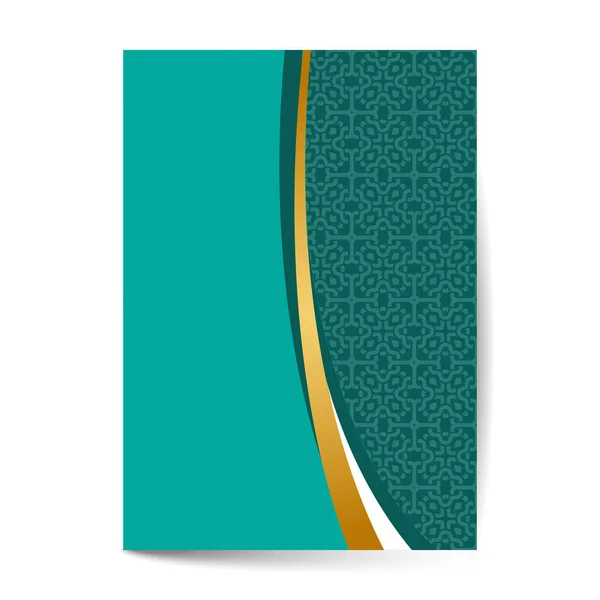 Portada de diseño premium de lujo, informe financiero anual para la plantilla de diseño de diseño de folleto de negocios . — Archivo Imágenes Vectoriales