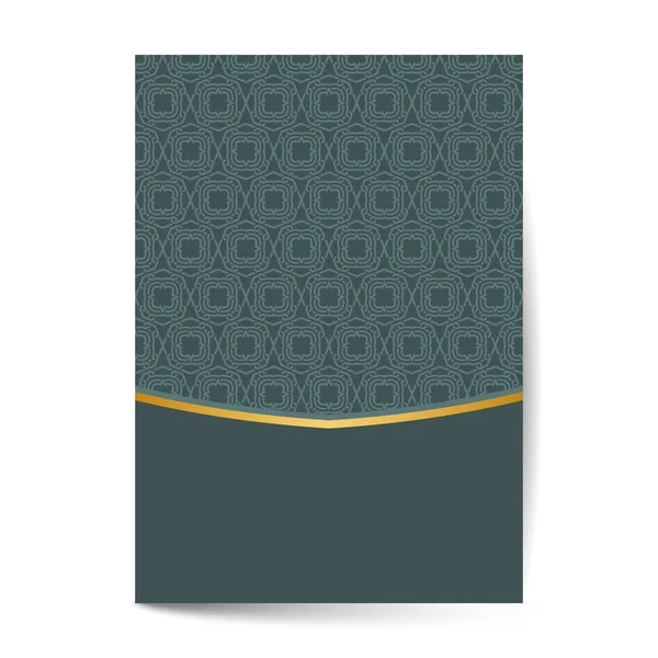 Minimal luxury Cover design with pattern element for menu, invitation card, banner σχεδιασμός — Διανυσματικό Αρχείο