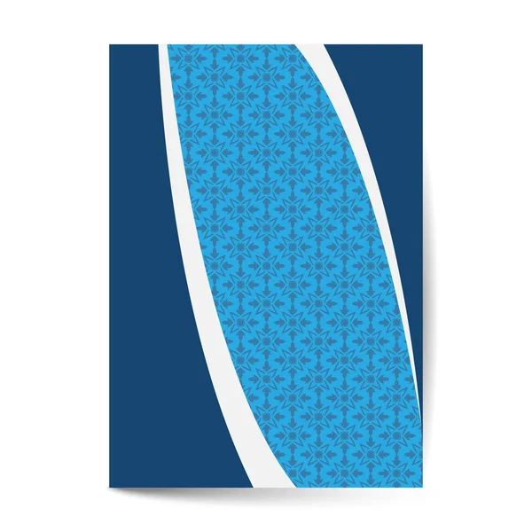 Elegantes Deckblatt mit Musterhintergrund für Banner, Cover, Einladungsvorlagen-Design — Stockvektor