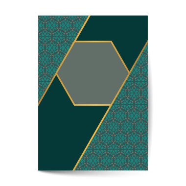 Menü, broşür ve davetiye şablonu için lüks kapak sayfası tasarımı. Lüks süs..