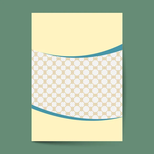 Πολυτελές εξώφυλλο με φόντο μοτίβο, αντίκες ευχετήρια κάρτα, περίτεχνο εξώφυλλο σελίδας, διακοσμητικό πρότυπο μοτίβο για το σχεδιασμό — Διανυσματικό Αρχείο