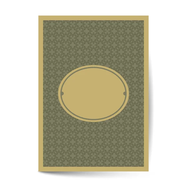 Minimale luxe Cover design met patroonelement voor menu, uitnodigingskaart, banner book design vector — Stockvector