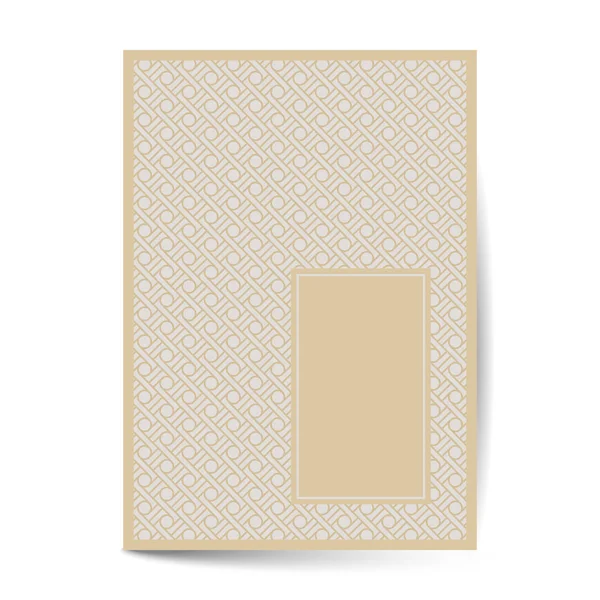 Minimal luxury Cover design with pattern element for menu, invitation card, banner σχεδιασμός — Διανυσματικό Αρχείο