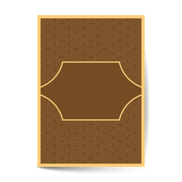 Diseño de cubierta de lujo mínimo con elemento patrón para menú, tarjeta de invitación, vector de diseño de libro de banner — Vector de stock