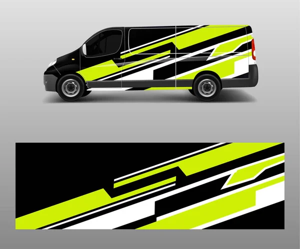 Coche Gráfico Abstracto Diseño Rayas Vector Concepto Diseño Líneas Abstractas — Vector de stock