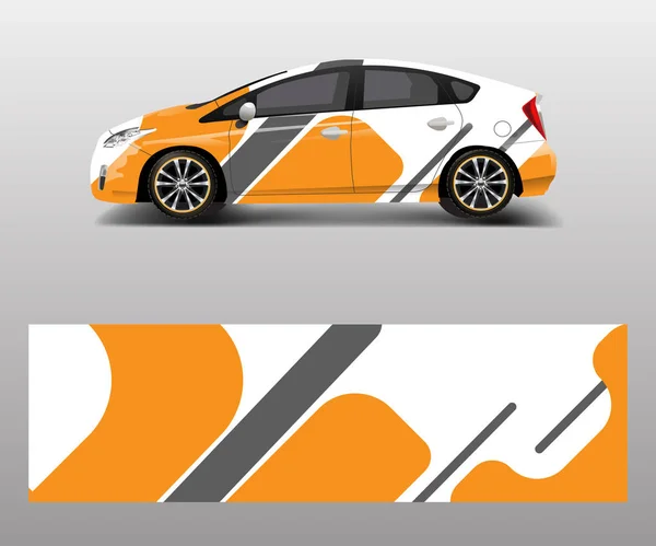 Company Branding Car Decal Wrap Designvektor Grafische Abstrakte Formen Entwerfen — Stockvektor