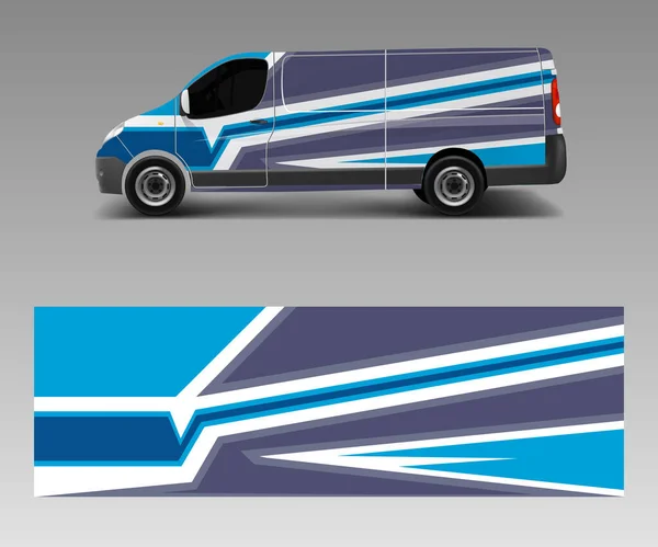Car Decal Van Designs Wrap Designs Template Vector — Stock Vector