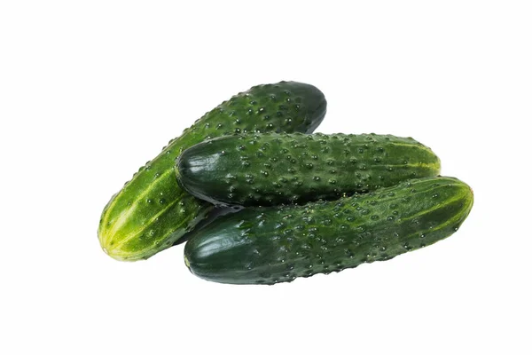 Tre ucumber isolerad på vit bakgrund — Stockfoto