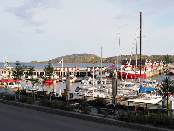 Bodo Norway July 2019 Scenic View Yachts Boats European City — Foto de Stock