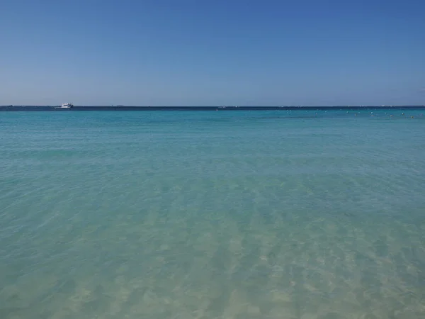 Picturesque View Clean Turquoise Waters Caribbean Sea Landscapes Cancun City — Fotografia de Stock