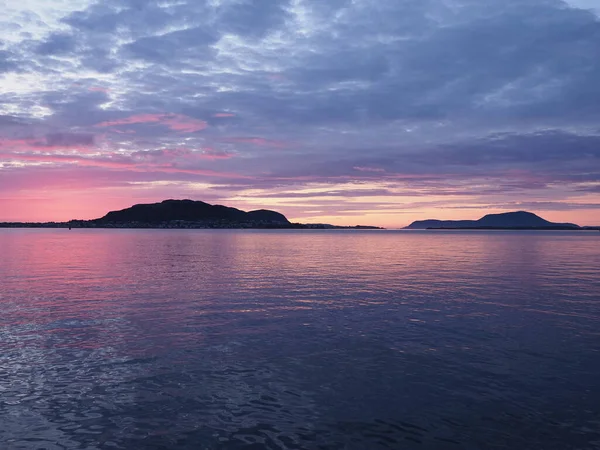 Wonderful Landscapes Bay Seen European Town Alesund Romsdal Region Norway — Φωτογραφία Αρχείου