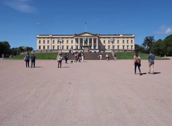 Royal Palace European Capital City Oslo Ostlandet District Norway Clear — Fotografia de Stock