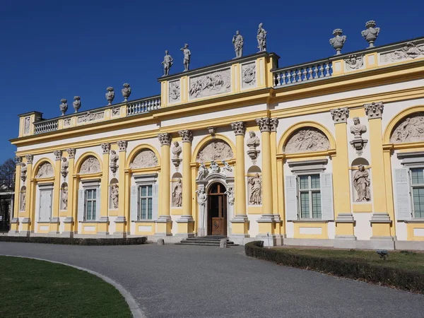 Path Front Palace European Warsaw Capital City Poland Clear Blue — Stock Photo, Image