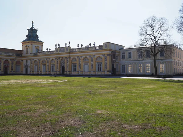 Geen Main Courtyard Facade Palace European Warsaw Capital City Poland — Foto de Stock