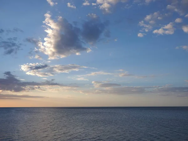 Вид Закат Заливе Города Кампече Штате Табаско Мексике Тихий Океан — стоковое фото