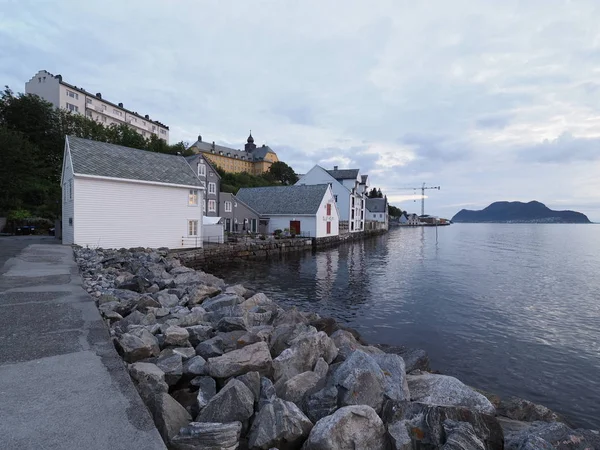 Alesund Norway July 2019 Waterfront European City Romsdal Region Clear — 스톡 사진