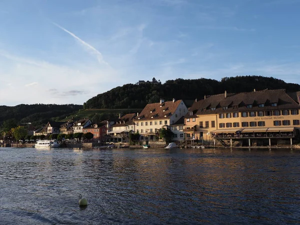 Stein Rhein Ağustos 2018 Alp Manzaraları Üzerine Schaffhausen Kantonundaki Avrupa — Stok fotoğraf