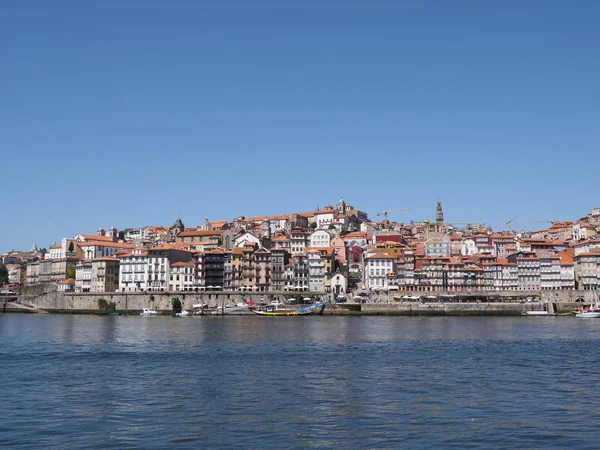 Porto Portugal September 2019 Beautiful Cityscape Ribeira Area Douro River — Stock Photo, Image