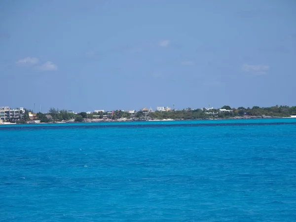 Linia Brzegowa Isla Mujeres Pobliżu Cancun Stanie Quintana Roo Meksyku — Zdjęcie stockowe