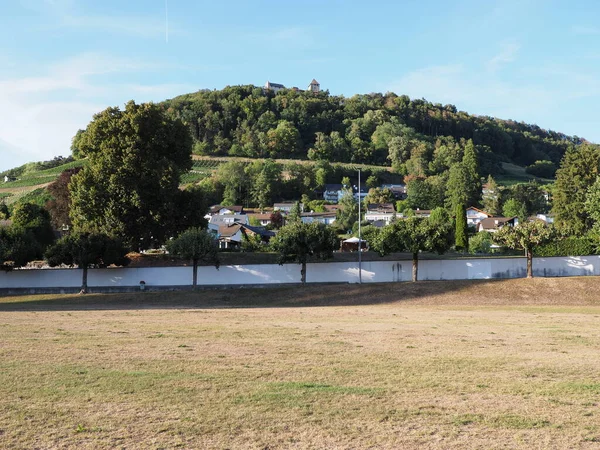 Kasteel Het Bos Landschappen Heuvel Boven Europese Stein Rhein Stad — Stockfoto