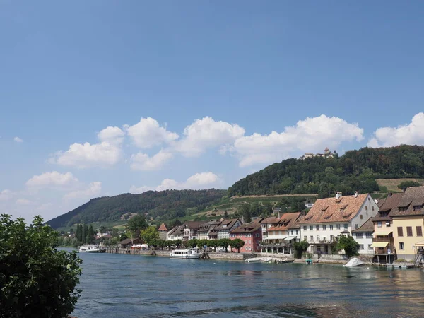 Stein Rhein Switzerland August 2018 Európai Város Városképe Schaffhausen Kantonban — Stock Fotó