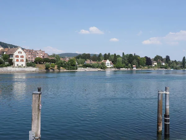 Renu Europie Stein Rhein Miasto Kantonie Schaffhausen Szwajcarii Czyste Błękitne — Zdjęcie stockowe