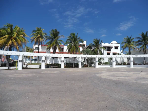 Arkady Rynku Miasta Isla Mujeres Pobliżu Miasta Cancun Meksyku Czyste — Zdjęcie stockowe