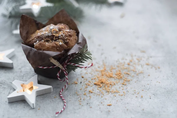 Muffins Christmas Decoration — Stock Photo, Image