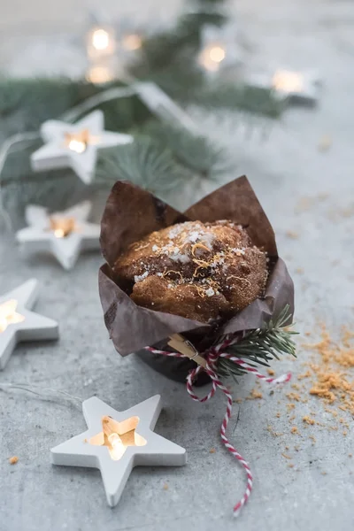 Muffins Christmas Decoration — Stock Photo, Image