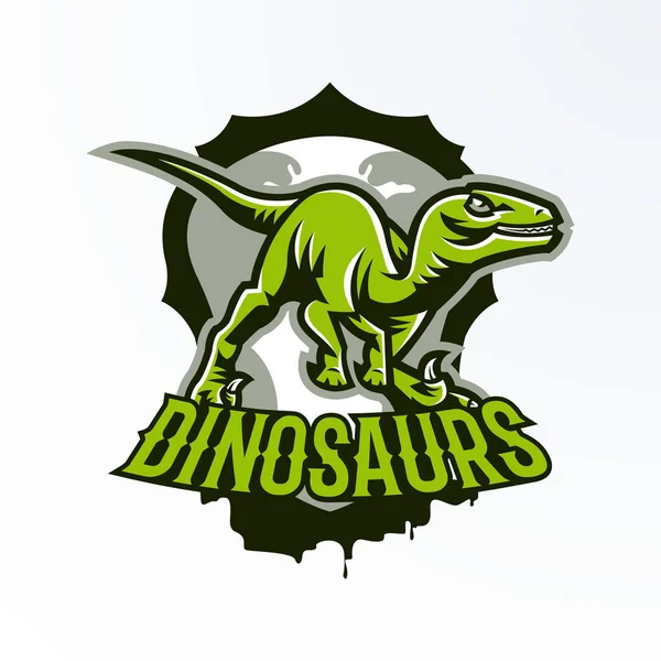 Modelo de logotipo de desenho animado da T-Rex