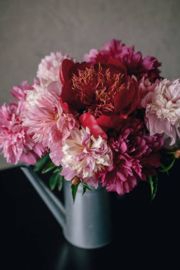 Sulama olabilir pembe Şakayık çiçeği