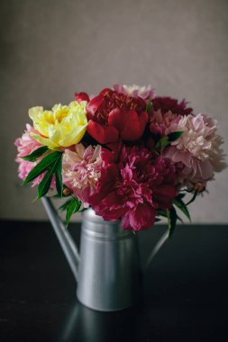 Sulama olabilir pembe Şakayık çiçeği