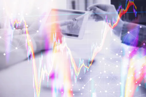 Dezentralisiertes Finance Banking Social Media Datenverteilungskonzept Menschen Mit Smartphones Und lizenzfreie Stockfotos