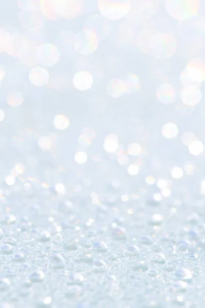 Winter Weihnachten Funkelnd Glänzend Silber Hell Glitzernd Abstrakt Bokeh Hintergrund Stockbild