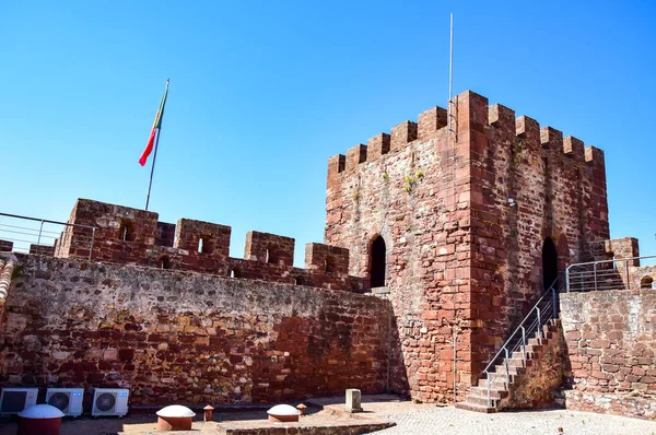 Silves Algarve Portugal Silves Castle Red Sandstone Built Arabs Moorish — Stock Photo, Image