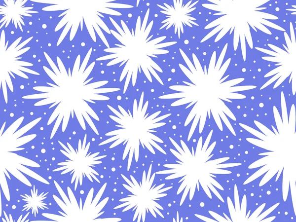 Seamless white pattern on a blue background. — Stock Photo, Image