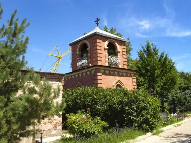 Astrakhan manastırında küçük bir şapel. 