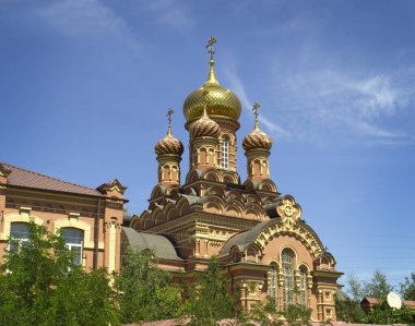 Astrakhan. - Rusya. 07 / 13 / 2017. Astrakhan. Vaftizci Yahya Kilisesi. 19. yüzyılın sonları
