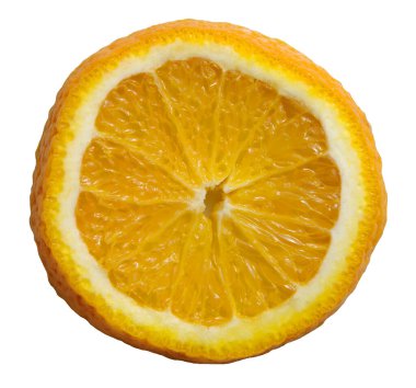 Kesme portakalı beyaz arkaplanda izole edilmiş..