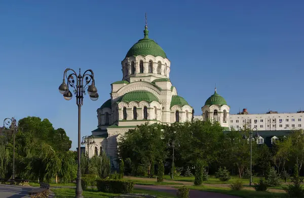 Росія Астрахан Собор Святого Володимира — стокове фото