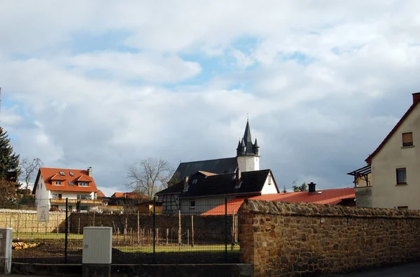 En resa till Tyskland, tyska kalorier. Liten stad identitet. — Stockfoto