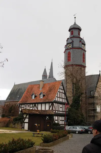 Поездка в Германию, немецкие калории. Личность маленького города . — стоковое фото