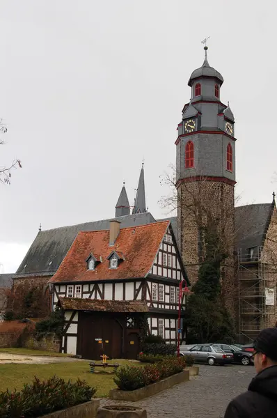 Un viaje a Alemania, calorías alemanas. Identidad de pueblo pequeño . —  Fotos de Stock